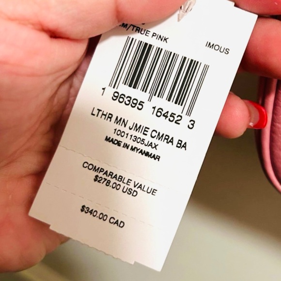 NWT Coach Mini Jamie Camera Crossbody Bag Leather (True Pink) $340 [sold] - Picture 8 of 10